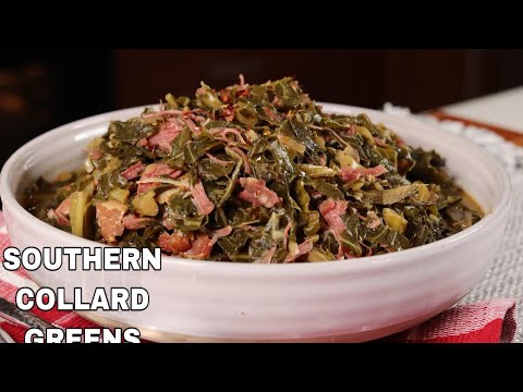 How To Make SOUTHERN Collard Greens | Southern Collard Greens w/ Smoked Turkey Legs