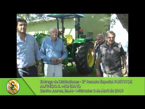 03-04-19 - Entrega de Distinciones  - 2° Remate Especial RUSTICOS - Alfredo S  Mondino - B. Juarez