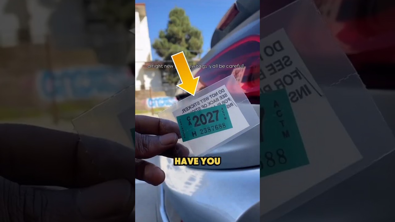 Why Was This Registration Sticker Damaged? 😳