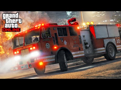 You Can Be a Firefighter in GTA Online Now