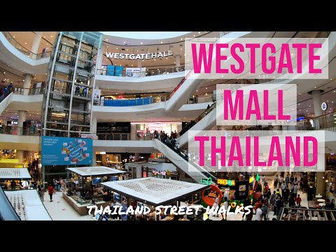 Central Plaza Westgate Mall Nonthaburi Thailand - Near Talad Bangya MRT Station - Walking Tour