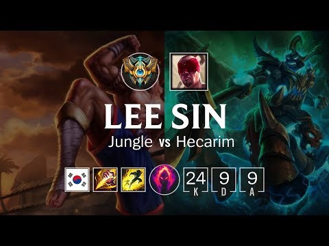 Lee Sin Jungle vs Hecarim - KR Challenger Patch 8.21