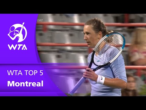 WTA TOP 5: Nejlepší momenty z Montrealu, nechybí ani Kateřina Siniaková