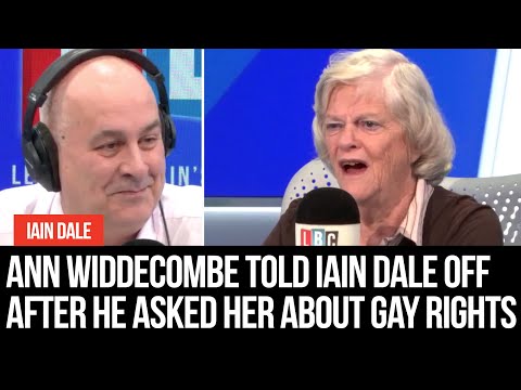 Ann Widdecombe hilariously told Iain Dale off after he asked her about gay rights