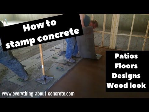How To Stamp Concrete - Stamped Concrete Patios, Floors, Designs, Diy