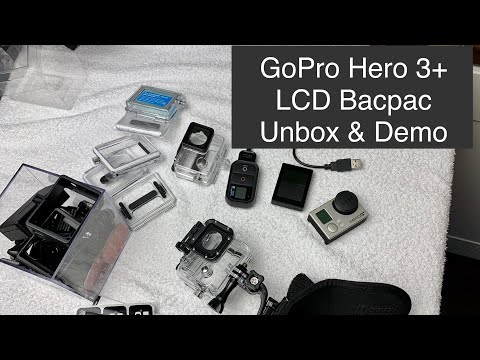 GoPro Hero 3+ Black Edition, LCD BacPac Unboxing & Demonstration