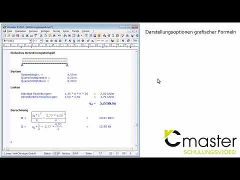 VCmaster - Technische Berechnungen