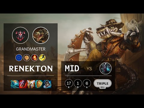 Renekton Mid vs Ekko - EUW Grandmaster Patch 11.6
