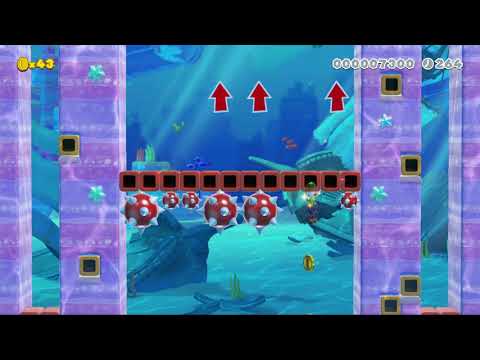 Donut Diving - Super Mario Maker 2 - Course World Gameplay