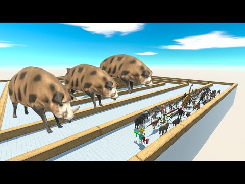 Last Survivor - Escape From Horde Wild Boars Zigzag | Animal Revolt Battle Simulator