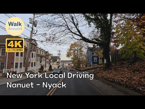 【4K60】 New York Driving: Nanuet - Nyack