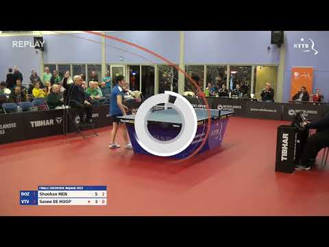 Eredivisie finale dames NJ23: Shuohan Men vs Sanne de Hoop