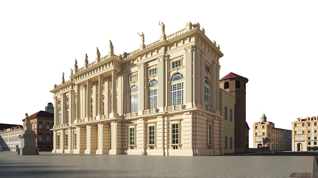 Palazzo Madama Turin 3D Model