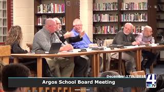 Argos School Board Meeting 12-17-18