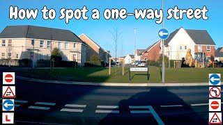 First time learning one way streets