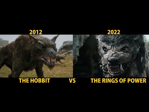 The Hobbit VS Rings of Power - Warg Comparison 4K