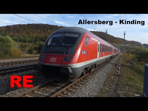 Direkt hinter der Lok | RE Mitfahrt Allersberg - Kinding mit Br 101 Sound