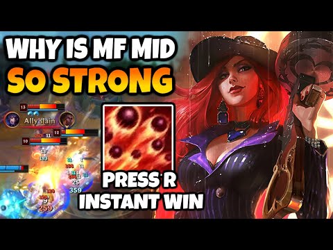 MISS FORTUNE MID is DEFINITELY HIDDEN OP. Easy, scales amazingly, almost unkillable.