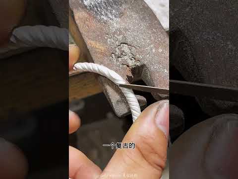 Twisted Shape Pure Platinum Bangle Making 🔥 #shortvideo #trending #viral #new #shorts  #platinum