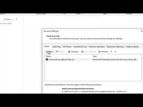 How to add Multiple email accounts and set default...