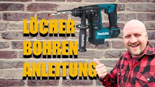 Löcher in die Wand bohren ✅ Anleitung & Tipps | Bohrhammer vs Akkuschrauber | welcher Bohrer