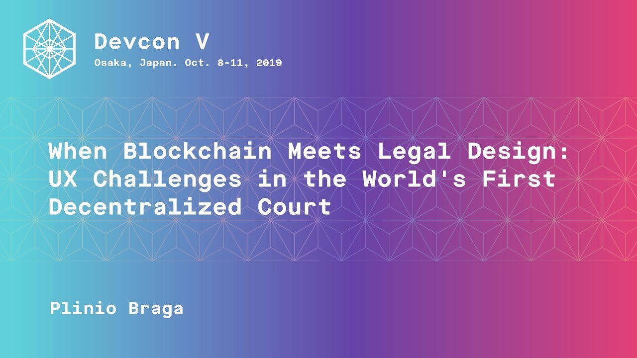 When blockchain meets legal design: UX challenges in the world's first decentralized court. preview