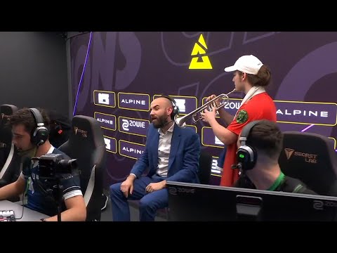 trumpet guy round show match Paris Major