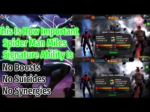 How Useful Is Miles Morales Awakened Ability? Damage Comparison With And Without It | MCOC