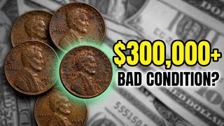 Top 5 Bad Condition Wheat Pennies Worth Over $300,000!