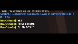 JToH - Tower of Suffering Outside Completed (FIRST EXTREME)