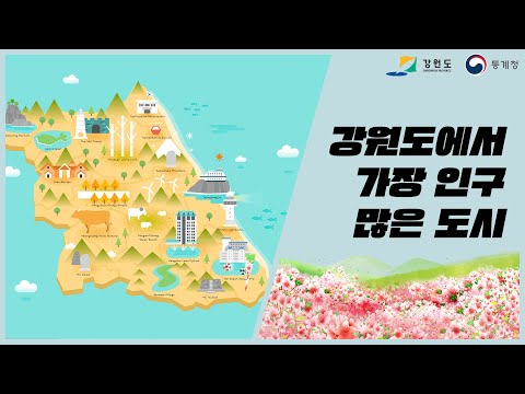 강원도에서 도시별 인구변화[1966-2010]