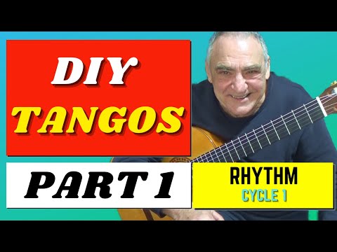 DIY Tangos part 1. Rhythm cycle 1. Flamenco guitar lesson. Tutorial and tab.