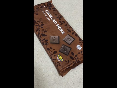 Trying dark chocolate from IKEA #short #shorts #food