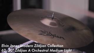 Video thumbnail for 62,  Elvin Jones's 20" A Zildjian Orchestral Medium Light Cymbal by Donn'sDrumVault Official