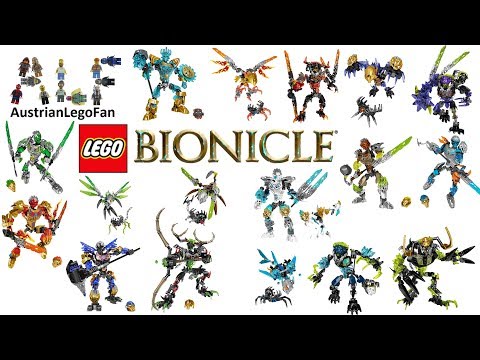 All Lego Bionicle Sets 2016 incl Uniters Creatures Beasts - Lego Speed Build Review