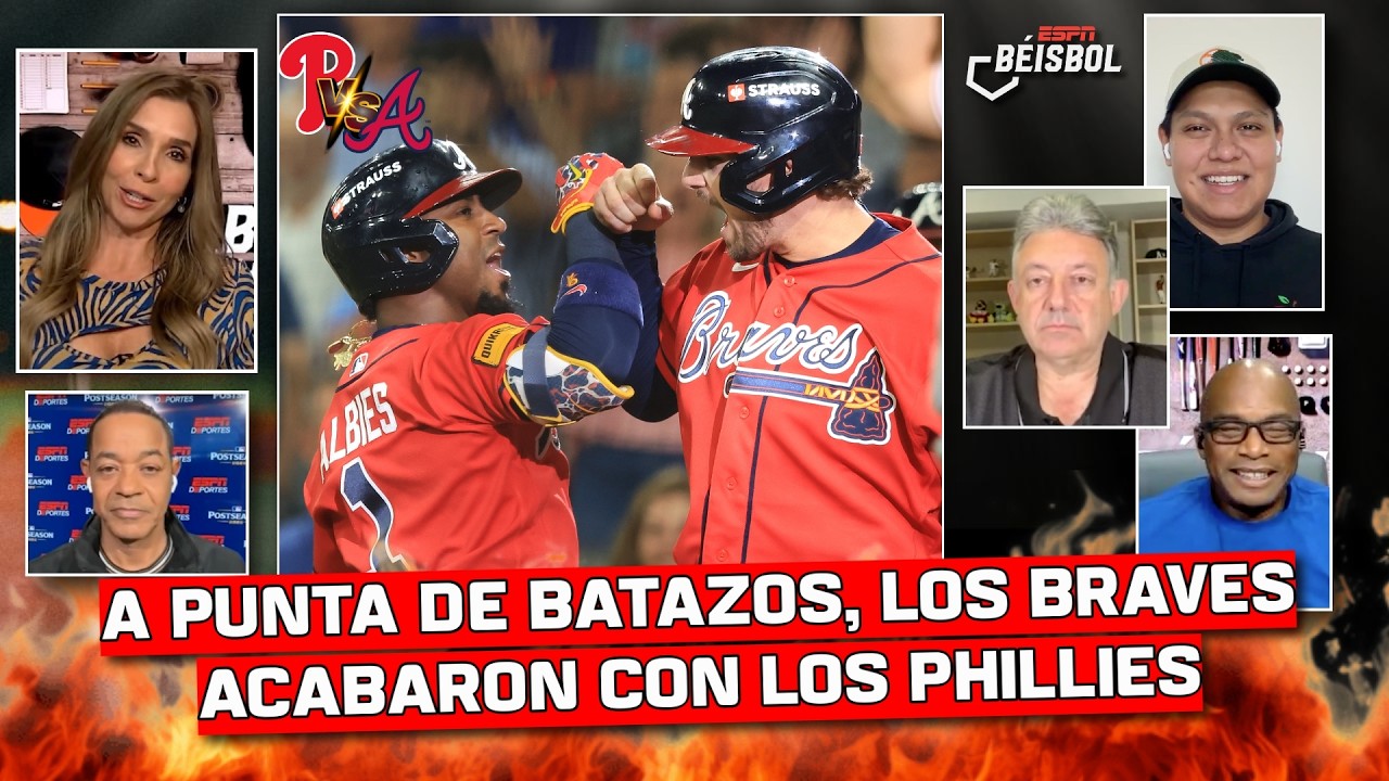 BRAVES SILENCIARON a PHILLIES sin LUIS ARRÁEZ y los ELIMINARON en SERIE DE COMODÍN | ESPN Beisbol