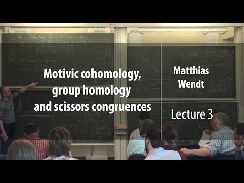 Lecture 3 | Motivic cohomology, group homology and scissors congruences | Matthias Wendt | Лекториум
