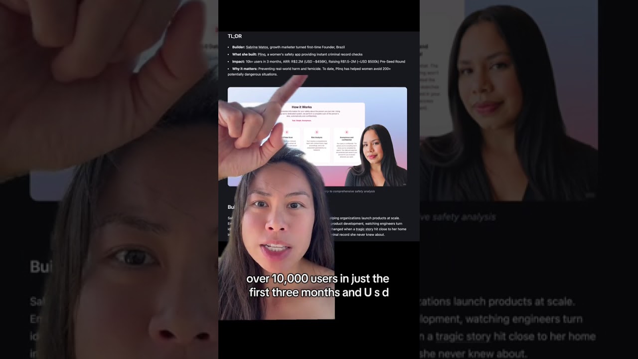 This AI Solopreneur vibe coded Plinq, a safety app for women, and acquired over 10k users in just a
