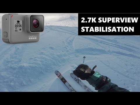 GoPro Hero5 Black TEST 2.7K SUPERVIEW + STABILISATION | Ski