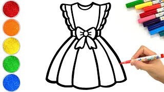 How to Draw Cute Dresses | Easy Step by Step Tutorial | Made for Kids