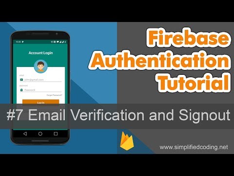 7 Firebase Authentication Tutorial Email Verification and Signout