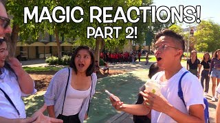 Reactions to Street MAGIC TRICKS Compilation! - PART 2