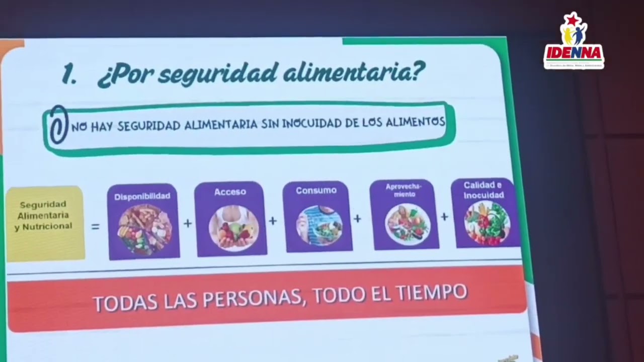TALLER DE MANIPULACIÓN DE ALIMENTOS PARA SERVIDORAS DEL IDENNA