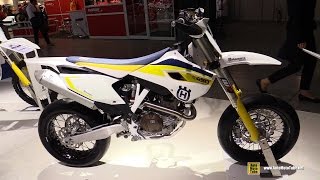 2015 Husqvarna FS 450 Super Motard Bike - Walkaround - 2014 EICMA Milan Motorcycle Exhibition
