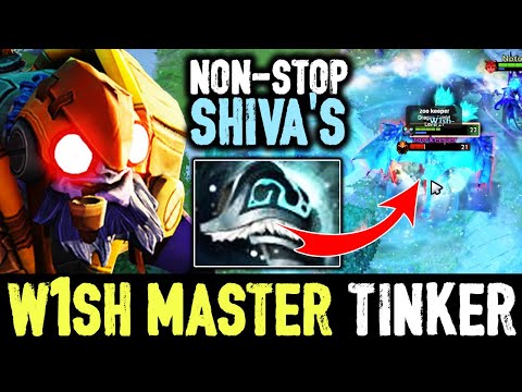 W1sh Fast Hands Master Tinker - Crazy Non-Stop Shiva's RIP Enemy Dota 2
