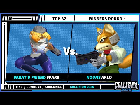 Collision 2025 - Top 32 - Spark (Sheik) VS Aklo (Fox) - Melee Singles