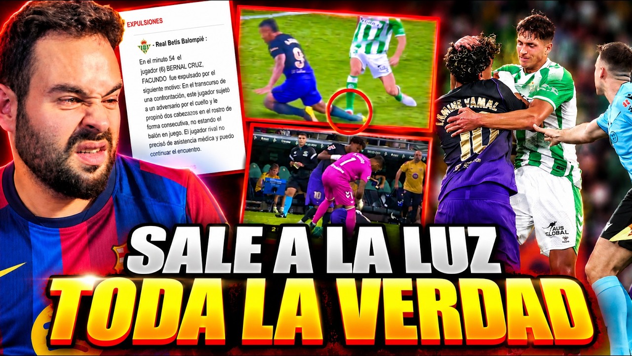 🚨¡TODA LA VERDAD del Betis-Barça SALE A LA LUZ! Nuevas IMÁGENES y ACTA ARBITRAL