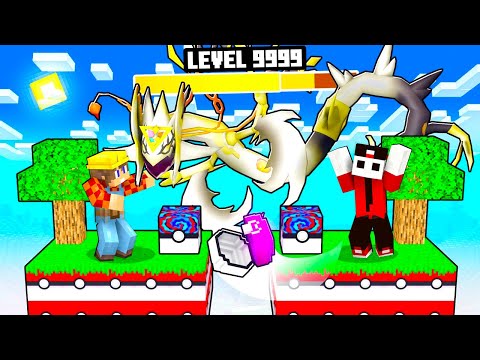 SOPRAVVIVO SOPRA UN BLOCCO POKEMON LEGGENDARIO SU MINECRAFT - ITA