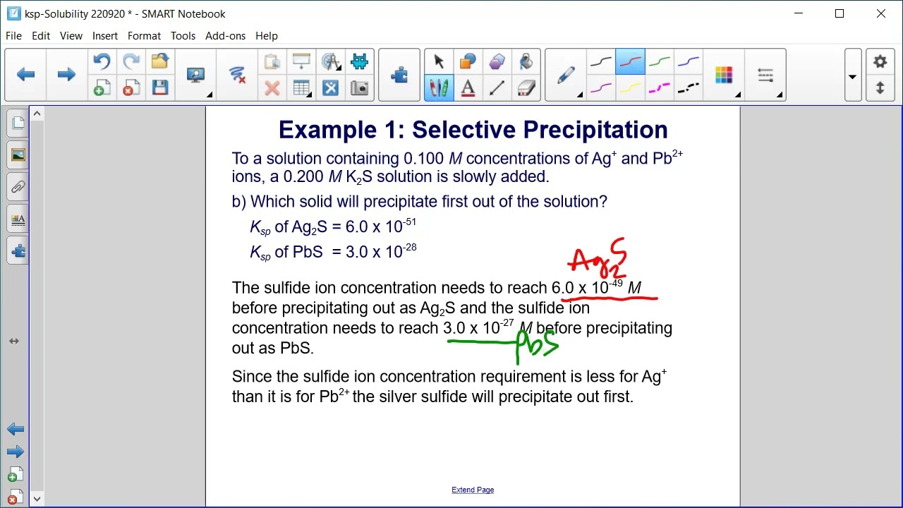 Selective Precipitation