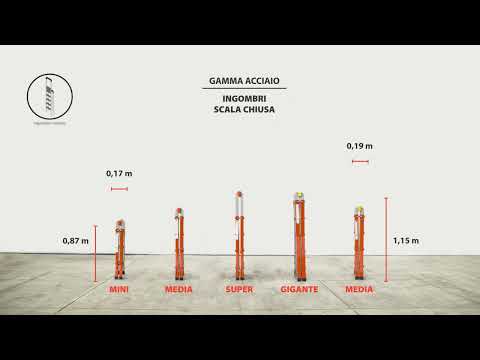 GIERRE - Scala Peppina multifunzione telescopica in acciaio